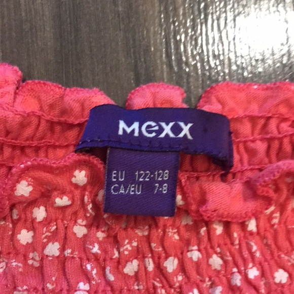 Mexx Coral Pink Peplum Top 7-8 - Picture 4 of 5